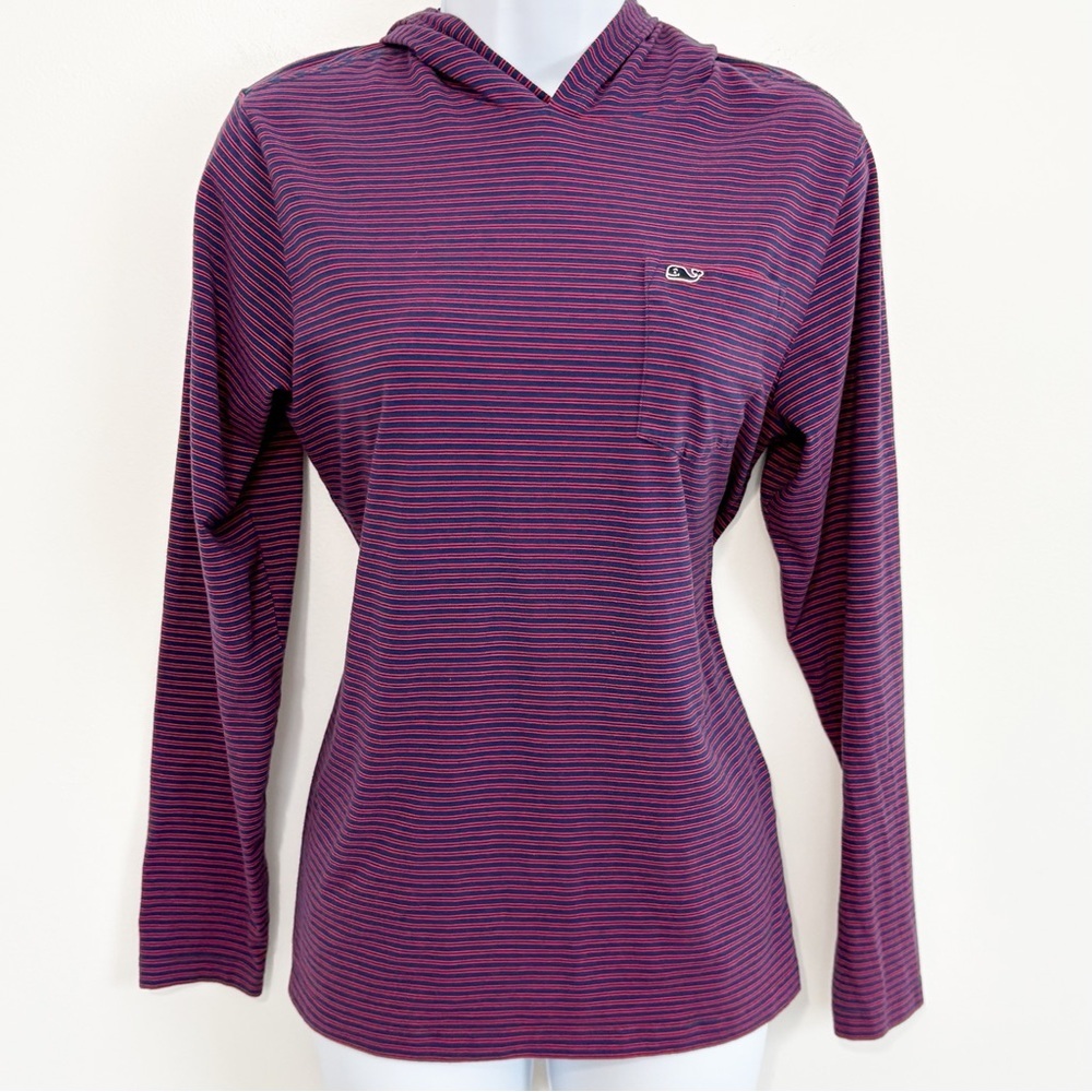 VINEYARD VINES Edgartown T-Shirt Long Sleeve Hooded Large